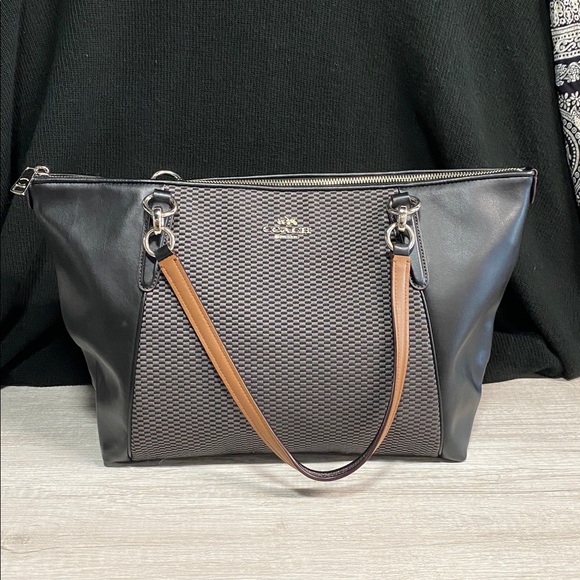 Coach F57246 Legacy Jacquard Tote Shoulder Handbag - Picture 1 of 10